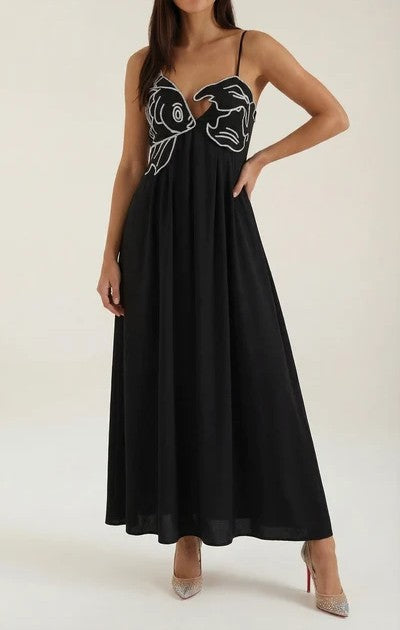 Deborah Embroidered Maxi Dress