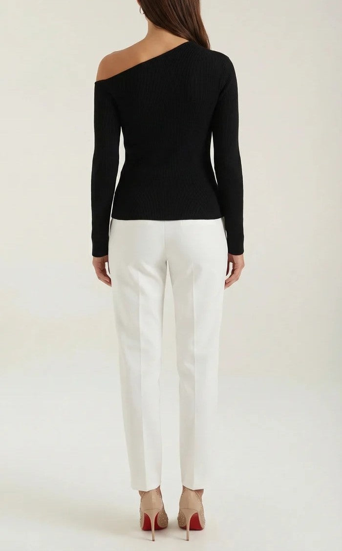 Shirley Asymmetric Knit Top