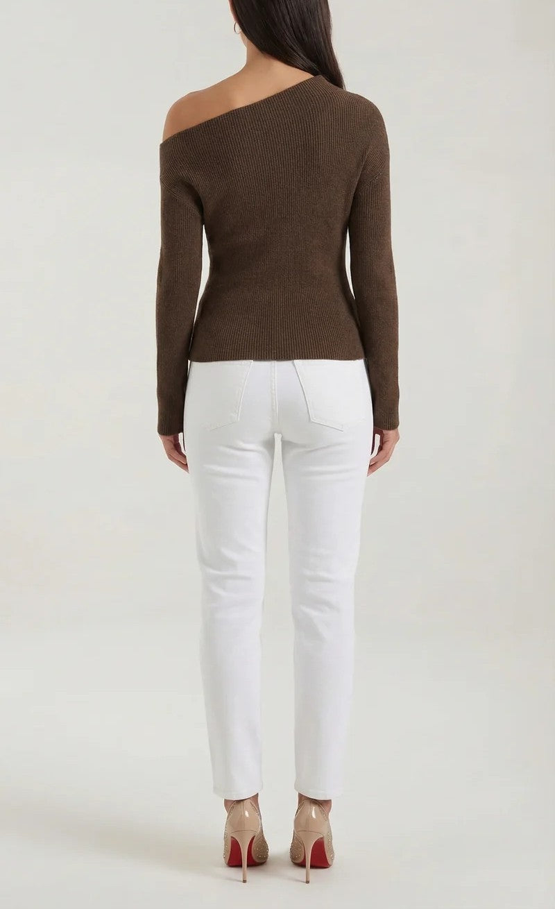 Shirley Asymmetric Knit Top