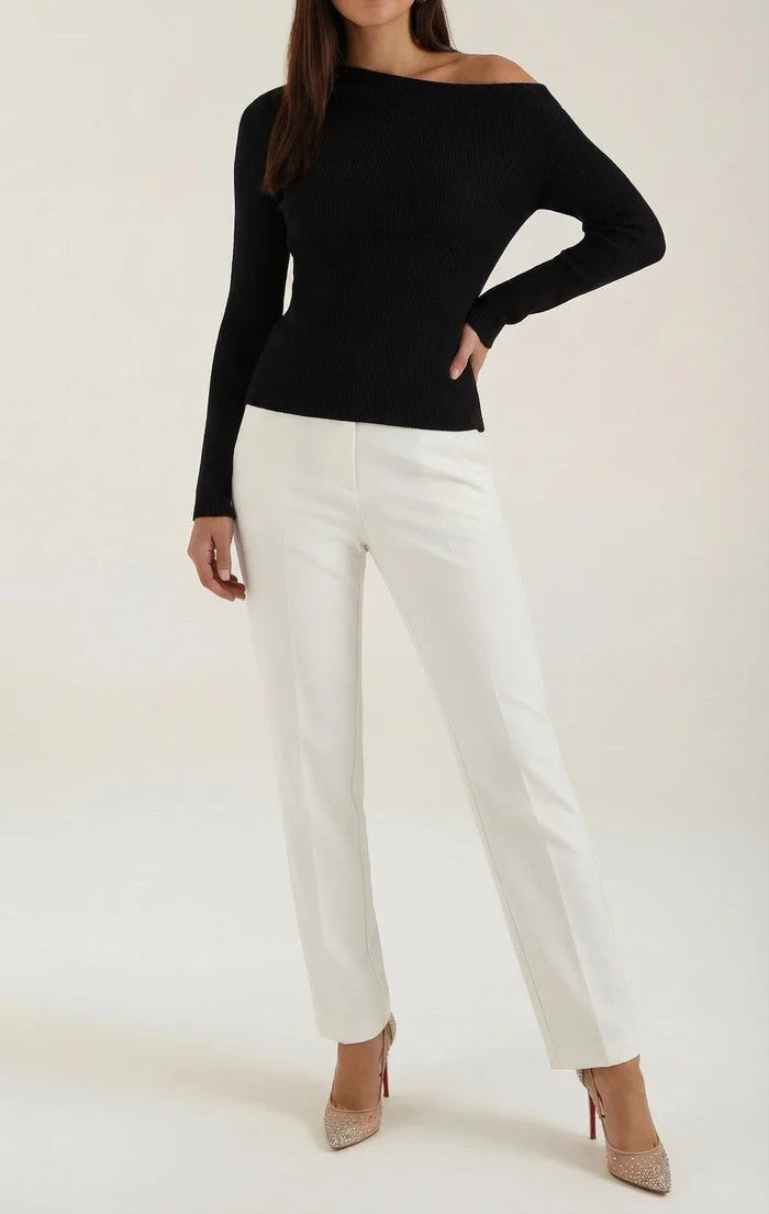 Shirley Asymmetric Knit Top
