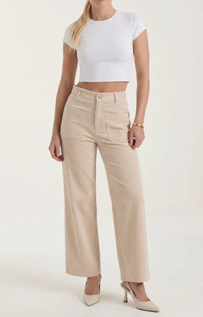 Allison Wide Leg Corduroy Pants