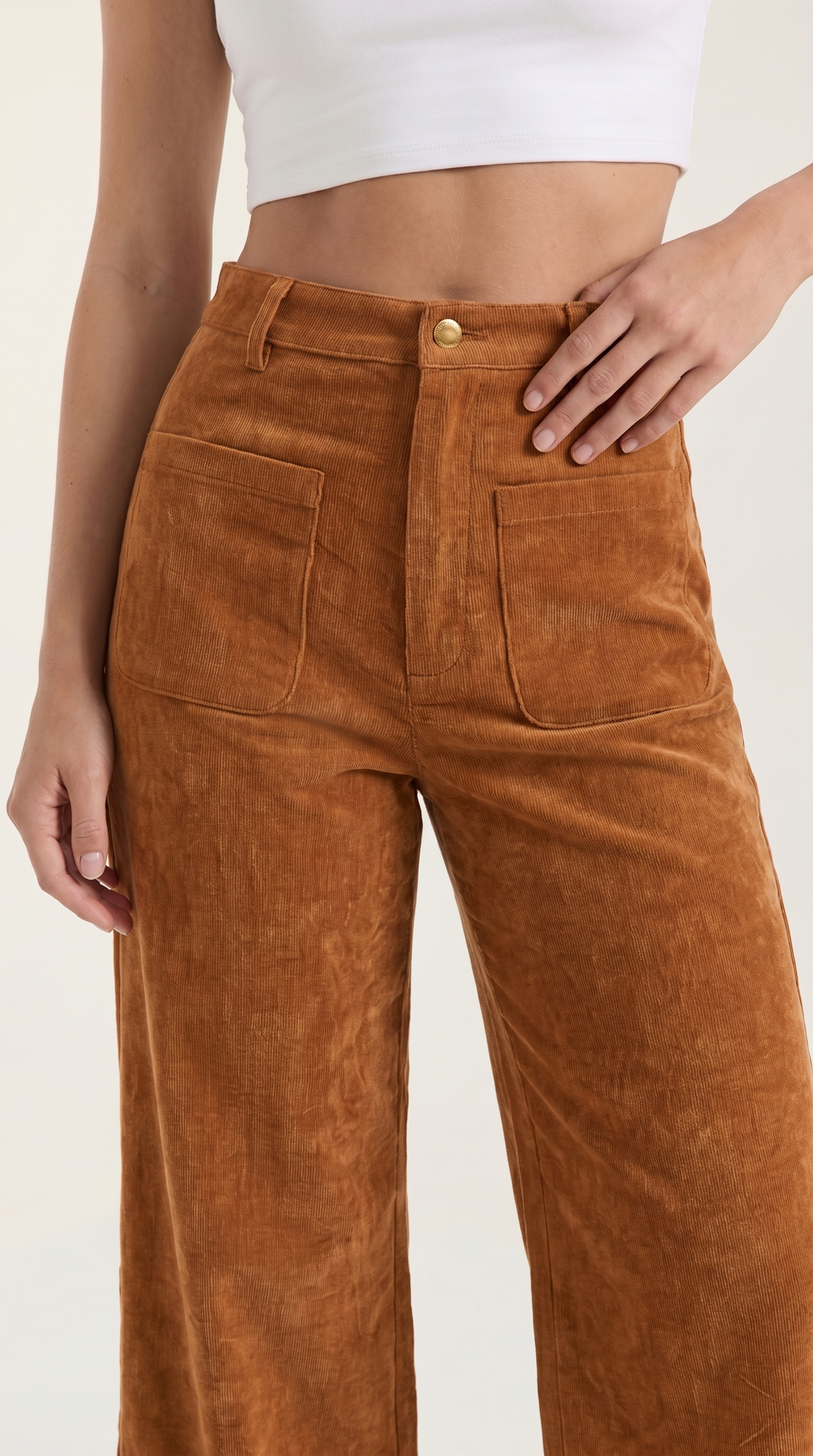Allison Wide Leg Corduroy Pants
