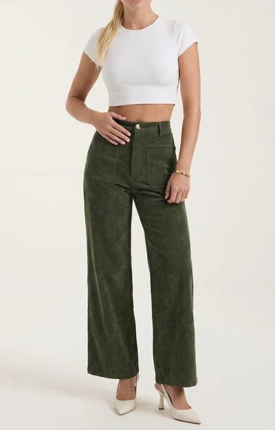 Allison Wide Leg Corduroy Pants