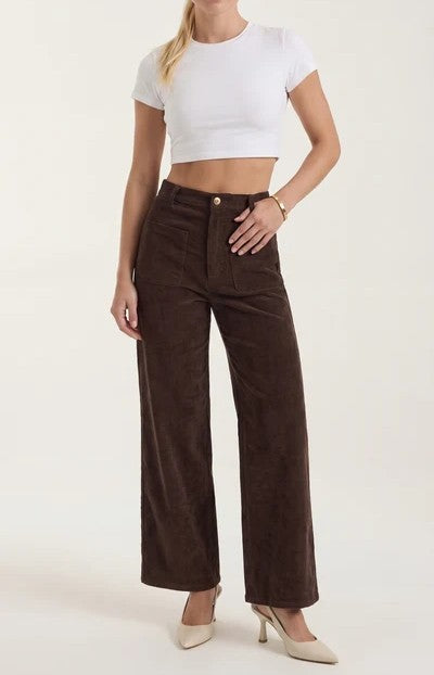 Allison Wide Leg Corduroy Pants