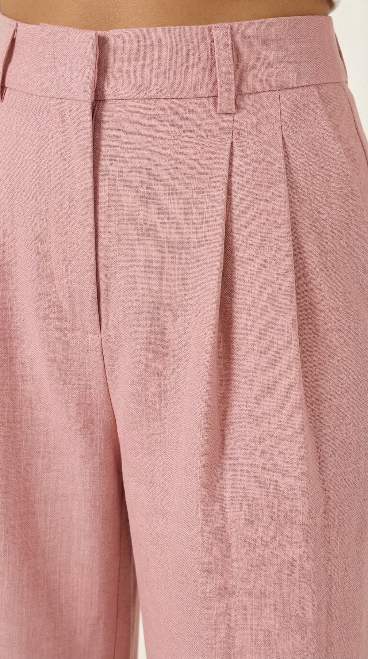 Courtney Pleated High-Rise Wide Leg Pants
