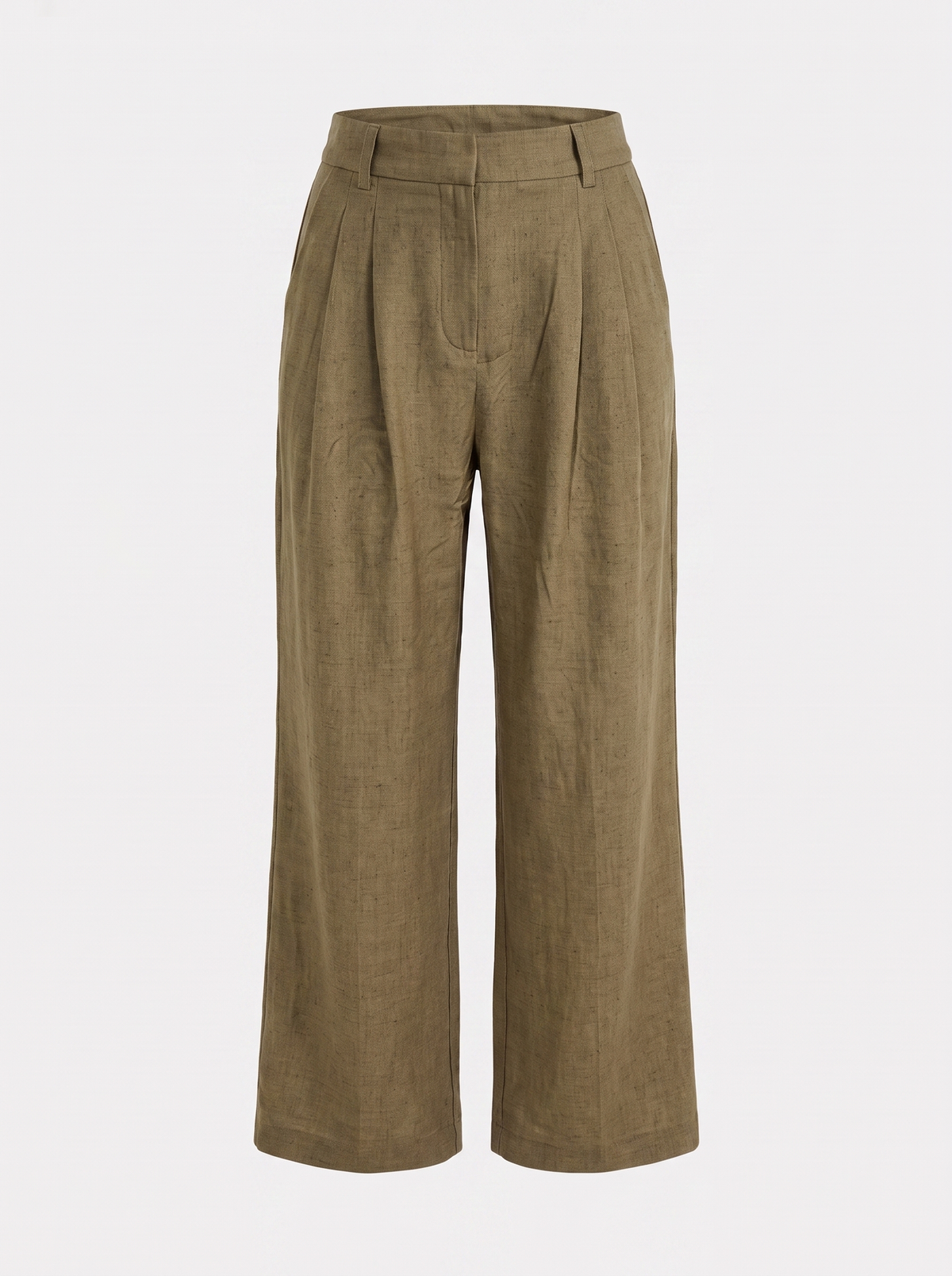 Courtney Pleated High-Rise Wide Leg Pants