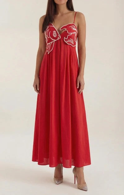 Deborah Embroidered Maxi Dress