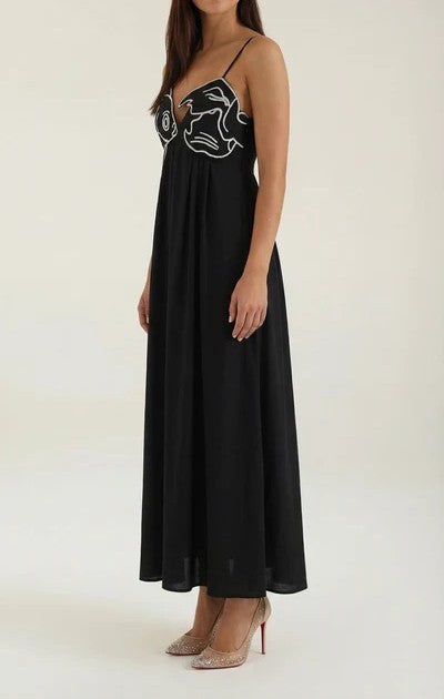Deborah Embroidered Maxi Dress