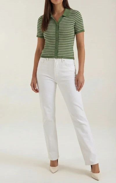 Edith Striped Polo Top