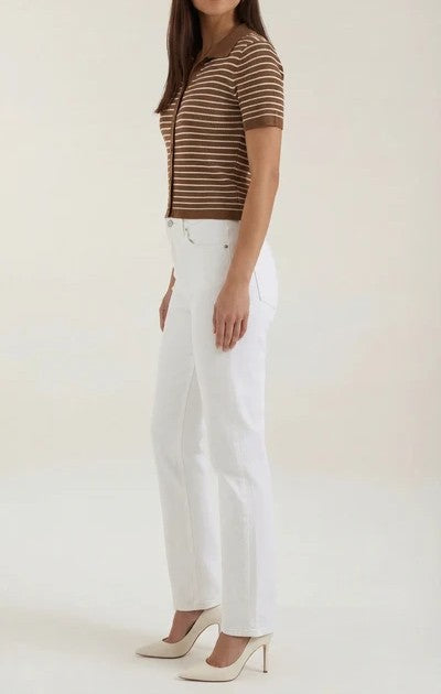 Edith Striped Polo Top