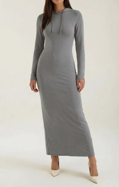Marilyn Hooded Bodycon Maxi Dress