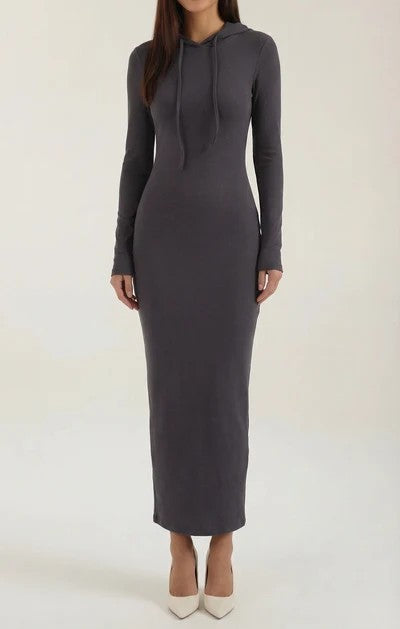 Marilyn Hooded Bodycon Maxi Dress