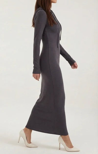 Marilyn Hooded Bodycon Maxi Dress