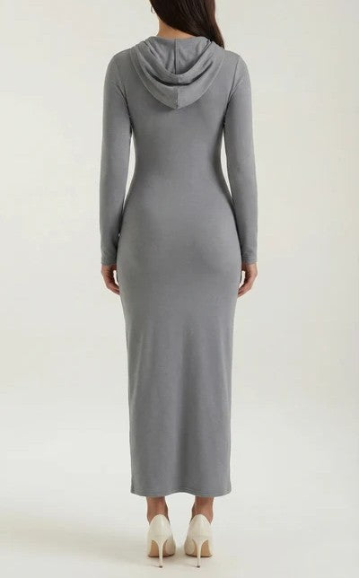 Marilyn Hooded Bodycon Maxi Dress