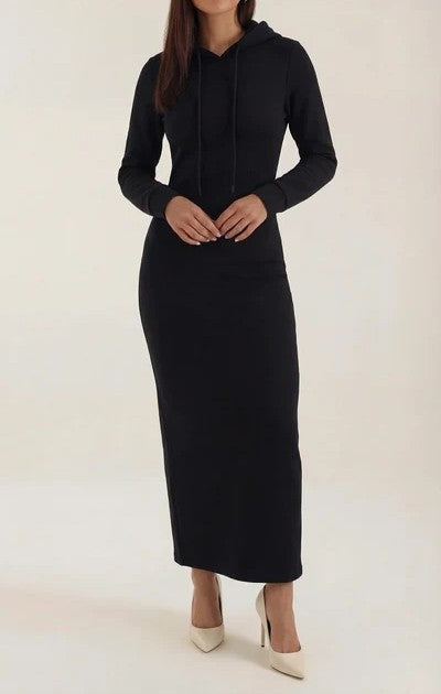 Marilyn Hooded Bodycon Maxi Dress