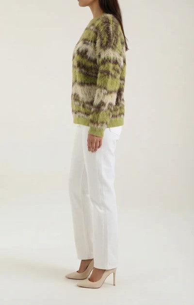 Melanie Long Sleeve Patterned Sweater