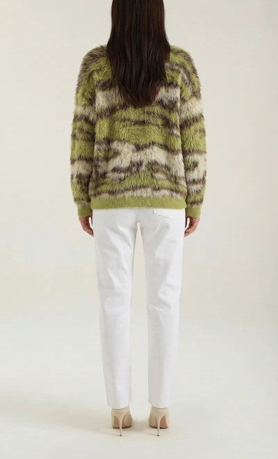 Melanie Long Sleeve Patterned Sweater