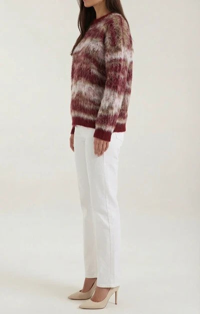 Melanie Long Sleeve Patterned Sweater