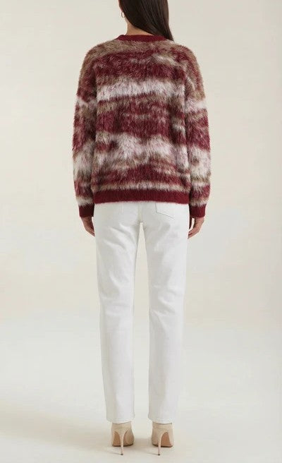 Melanie Long Sleeve Patterned Sweater