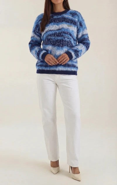 Melanie Long Sleeve Patterned Sweater