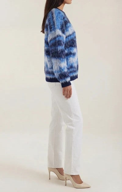 Melanie Long Sleeve Patterned Sweater