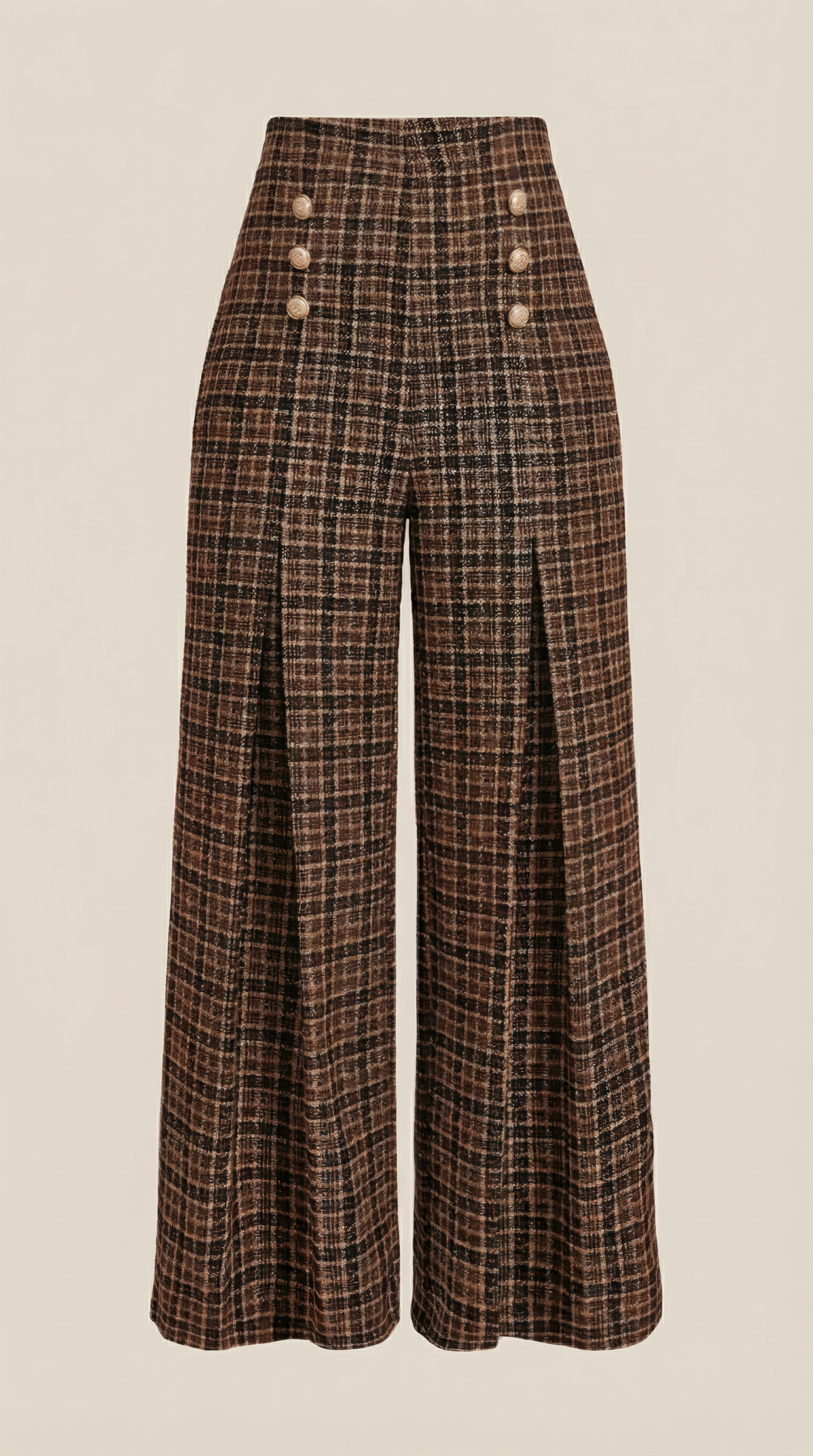 Naomi Plaid Wide Leg Pants