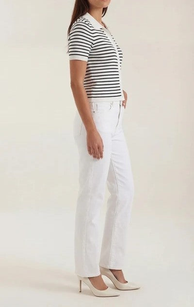 Edith Striped Polo Top