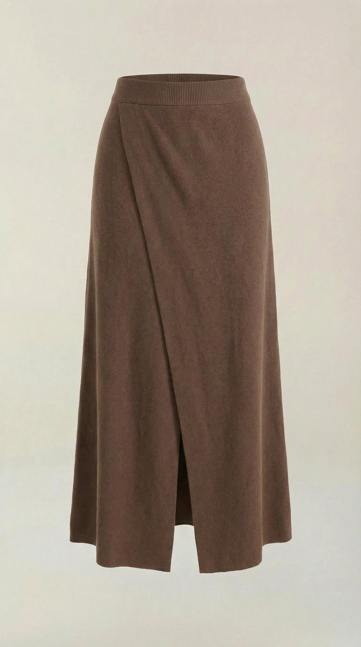 Gwendolyn Knit Wrap Midi Skirt
