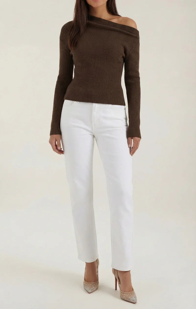 Shirley Asymmetric Knit Top